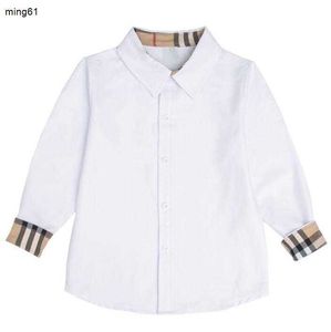 Marca grandes meninos camisas casuais de algodão crianças xadrez camisa de manga longa primavera outono crianças turn-down colarinho camisa criança topos 3-12 anos