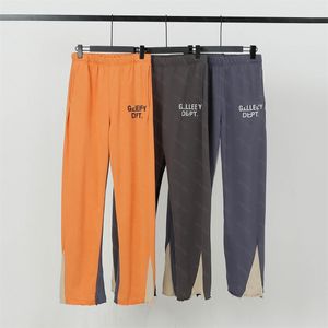 Galerias DEPT de la Homens Mulher Calças Designer Sweatpants Imprimir Esporte Retro Calça Solta High Street Corredores Mulheres Casal Calças Hip Hop Streetwear 213 FII