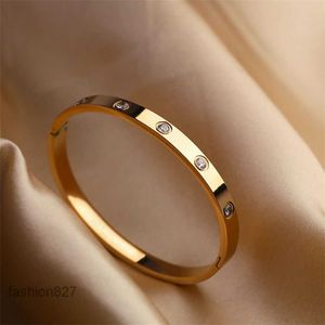 H Bracciale rigido Bracciale per unghie Bracciali firmati Gioielli di lusso per le donne Moda popolare Braccialetti Lega d'acciaio Placcatura in oro sotto vuoto Craft 2022 nuovo canaleTVR9