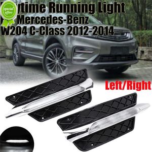 جديد 1 زوج من النهار LED مصابيح الضباب DRL DRL 2048851453 2048851353 لمرسيدس-بنز W204 مرسيدس C-Class 2012-2014