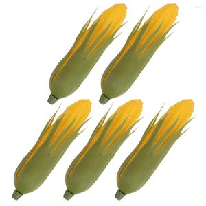 Party Decoration 5 PCS Simulation Corn Simulated Kitchen Artificial Model Plastic Prop Fake Vegetable