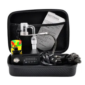 Pelic Electric ENail E Dab Nail Box Kit Controlador de temperatura Bobina Kavlar com híbrido Quartz Titanium Nails Kit completo para fumar cachimbo de vidro