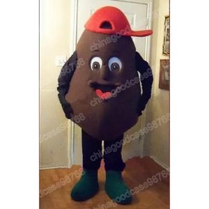 Costume da mascotte di chicchi di caffè di alta qualità, vestito operato da Natale, Halloween, da festa, personaggio dei cartoni animati, vestito da carnevale, unisex