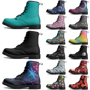 DIY Classic Martin Boots antiderrapante outono inverno homem mulheres altura corte tendência versátil moda quente elevado casual botas personalizadas 74001