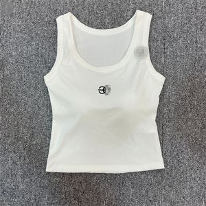 Loewee Top Shirt Woman Lowe Croped Top Knits Tankem Broidered Womens Topps Sexig ärmlös Hoka Sport Tee Yoga Summer Tees Vests Lowewe Top tröja 1454