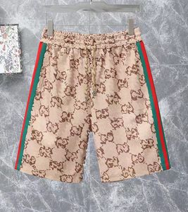 Дизайнерские шорты для мужчин Summer Fashion Street Cotton Print Haki Shorts пробегают шорты повседневная спортивная фитнес