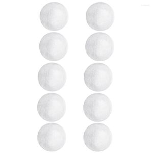 Party Decoration 10X White Foam Balls Spheres 3 Inch Bulk - Smooth Round Polystyrene Styrofoam Materials For Arts Craft Use DIY Ornament