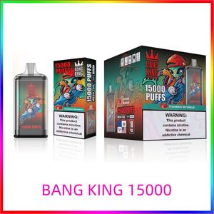 Bang 15000 퍼프 15K 일회용 vape 펜 e 담배 650mah 충전식 배터리 25ml 포드 메쉬 코일 vaper vapes 일회용 미친 값