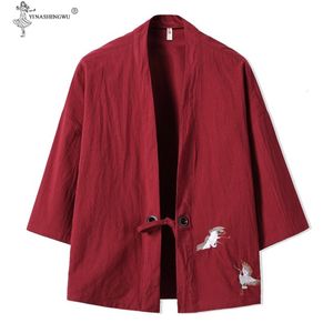 Ethnische Kleidung Kimono Samurai-Kostüm Streetwear Plus Size Asian Danke Jacke Yukata Männer Frauen Tuch Strickjacke Traditioanl Japanisch 230331