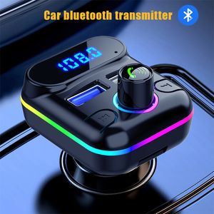 Car Bluetooth-compatible 5.0 FM Transmitter 4.2A Dual USB Fast Charger Adapter Wireless Handsfree Audio MP3 Music Player Car Kit
