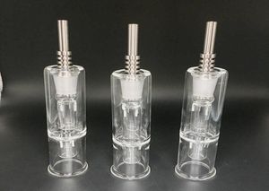 Collectors kit with Titanium Nail 10mm 14mm Collector Grade 2 Honey Straw Concentrate Honey Dab Straw Mini Glass Bong 3992560