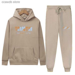 Men's Tracksuits New Tracksuit MenWomen color Trapstar Pieces Set Loose Hoodies Fleece SweatshirtPants Suit Hoody Sportswear Couple Outfit G220805 T231101