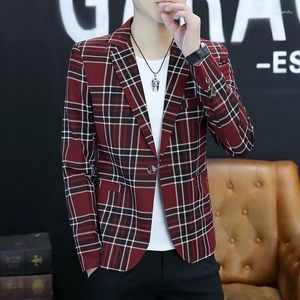 Mäns kostymer 2023 High-End Fine Casual Korean version Slim Young Men stilig personlighet mode all-matchande kapptrend blazer