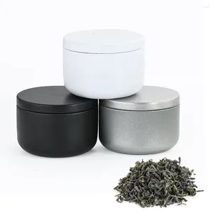 Garrafas de armazenamento mini recipiente portátil selado caixa de chá lata com tampa vela fazendo café doces especiarias organizador de jóias