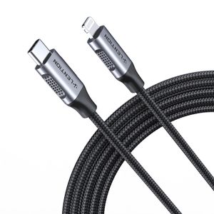 Lention USB C till Lightning iPhone -kabel MFI Certifierad typ C Fast Charging Cord, Nylon flätad laddare Kabelkompatibel iPhone 14/13/12/11/mini/Pro/Max, iPad Air/Pro/Mini