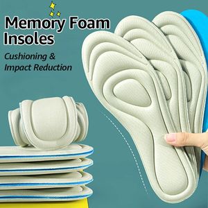 Shoe Parts Accessories 2 Pairs Memory Foam Insoles for Men Womens Shoes Sweat Absorption Massage Sport Insole Feet Orthopedic Sole Pads 231031