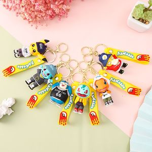 Decompression Toy Wearing a hat keychain pendant drip rubber weird three-dimensional doll trend schoolbag charm gift wholesale