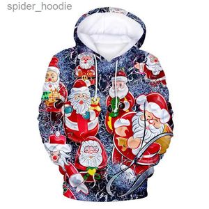 Męskie bluzy bluzy świąteczne bluzy czaszce czaszka 3D drukowana streetwear mężczyzn Kobiety moda bluzy oversifed Hoodie Pullovers TrackSuits Ubranie L23110