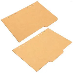Sets 20PCS Kraft Paper Divider A5 Refill 6 Ring Journal Planner Page Dividers For Notebook