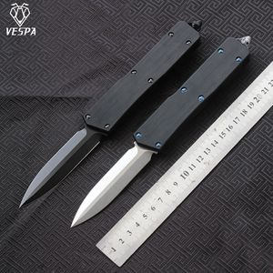 VESPA JIA CHONG 154 D/E Blade, Tactical EDC Knife with Drawing 7075 Aluminum Handle for Outdoor, Hunting and Kitchen Use