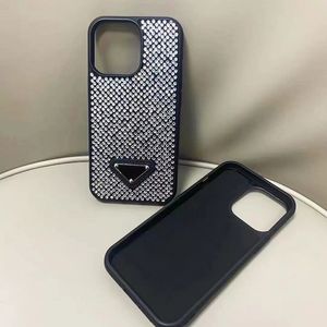 Bling Crystal Rhinestone Diamond Phone Fase For Women Apple iPhone 14 Plus 13 12 11 Pro Max Luksusowy designer Glitter Blask Ochronne mobilne okładki zderzaków