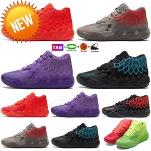 Scarpe da basket OG MB Iridescent Rock Ridge Red Galaxy MB.01 Rick e Morty in vendita Lamelos Ball Men non da donne non da