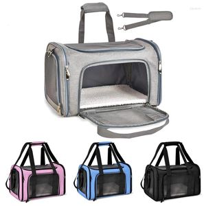 Dog Carrier Portable Pet Bag Foldable Backpack Breathable Travel Airline Approved Transport For Small Dogs Cats