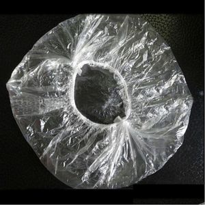 Shower Caps Shower Caps Portable Cap Disposable Clear Spa Hair Salon Showers Home Bathing Elastic Drop Delivery Dh6Bb