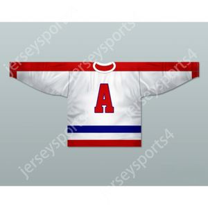 Niestandardowy New York Americans 1940-41 Alternate Hockey Jersey Dowolny gracz lub numer nowy najlepiej zszyty S-L-XL-XXL-3XL-4XL-5XL-6XL