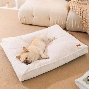 Canis Canetas Luxo Pet Bed Mat Dog Sleeping Bed para Médio Grande Cães Cozy Nest Mat Soft Cat Sofá Almofada Canil Removível Pet Supplies 231101