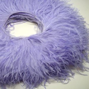 1 meter fluffiga fjädrar Ribbon fransar 10-22 cm naturlig strutsfjäderklippning för kostymkjol Sybygdtyg