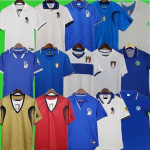 1982 Itália Retro Jersey 1990 1996 1998 2000 HOME FUTEBOL 1994 Maldini Baggio Donadoni Schillaci Totti Del Piero 2006 Pirlo Inzaghi buffon Nesta Materazzi