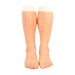 Son derece simüle edilmiş insan derisi sahte silikon protez ayak kılıfı legging kapak yaraları yaralı cildi özelleştirilebilir renk 2692