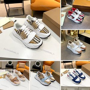 Designer Trainers Men Shoes Cotton Check Sneaker Platform Sneakers Striped Vintage Trainer Outdoor Casual Shoe Chunky Rubber Trainer Women Checked Shoe