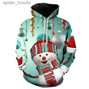 Moletom com capuz masculino moletom de Natal boneco de neve impressão Loog manga moletom com capuz roupas de moda unissex harajuku streetwear homens / mulheres hip hop roupas masculinas L231101