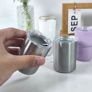 11111Mini 3Oz Sublimation Blank Stainless Steel Tumbler Straight Cups Skinny Tumbler Beer Coffee Mugs For DIY