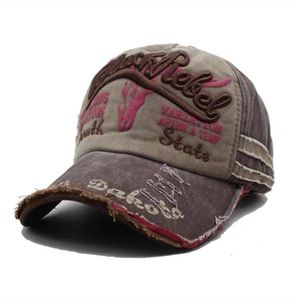 Capas de chapéu do cavalheiro Caps unissex vintage letras ocidentais de logotipo bordado patch tampo de beisebol de malha respirável de volta