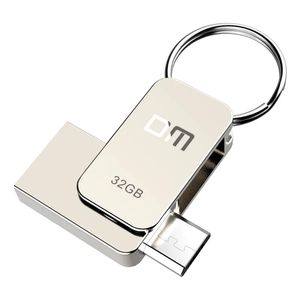 DM PD020 32 GB USB Flash Drive Micro USB + USB2.0 Metal OTG Pendrive Silna prędkość pamięci USB Stick U Dysk U.