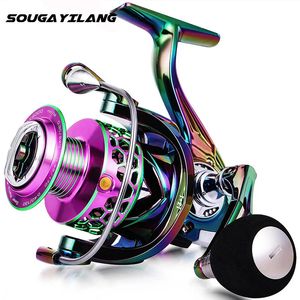 BAITCASTING REELS SOUGAYILANG FISK REEL COLAMIN ALUMINIUM SPOOL Ultra Smooth Light Weight Spinning Reel 121 BB For Carp Bass Trout Fishing 231101