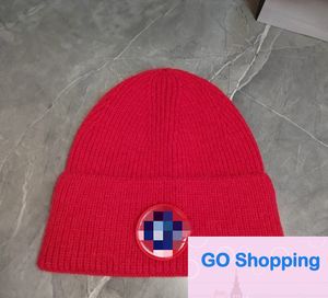 Cappello di lana invernale Cappelli lavorati a maglia di marca alla moda maschile e femminile di lana spessa calda di alta qualità all'ingrosso