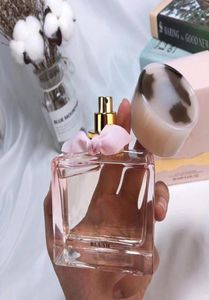 女性の女性香水ピンクの花柄のボトル高品質のガラスボトルスプレー100ml EDP配達同じブランド7034653