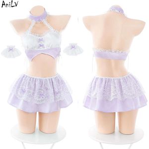 Ani Anime Lolita Girl Sailor Uniform Women Cute Student Maid Outfits Cosplay Costumes cosplay