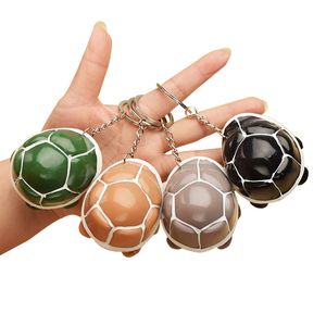 Tortoise Telescopic Head Keychain Fidget Toy with Key Chains Anti Stress Turtle Shark Funny Squeeze Toys Stress Relief Decompression Toys Anxiety Reliever