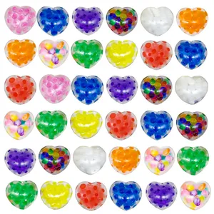 Mochi Squishy Toys Bead Ball Love Shuizhu Grape Ball Squeeze Toys Decompression Ball Pek Peach Heart Valentines Day Relax och Lindra stress Barnen Toys