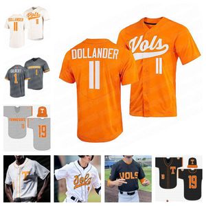 2023 College Tennessee 자원 봉사 야구 저지 체이스 인 Dollander Beck Cortland Lawson Drew Beam Jorel Ortega Todd Helton Eric Matt Duffy Reed Fell Jerseys