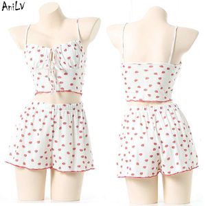 Ani Kawaii Girl Anime Strawberry Pamas Unifrom Women Cute Bikini Swimstuit Swimwear Outfits Costumes Cosplay cosplay