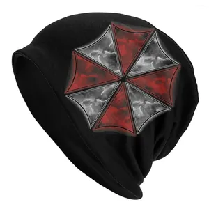 Береты Smoke Umbrella Corporation Осенние женские тонкие шапочки Двойные уличные шапки с капюшоном