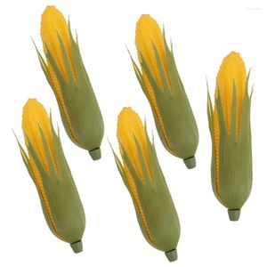 Decoração de festa 5 pcs simulação milho loja display ornamento artificial falso modelo de plástico vegetal