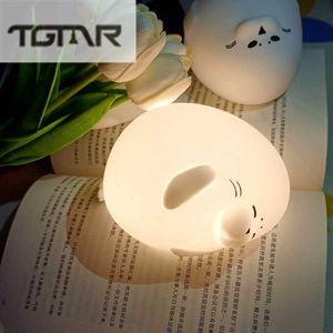 Night Lights LED Bedside Lamp USB Plug-in Dual-use Living Room Bedroom Light Eye Protection Night Light Silicone Seal Lamp Children's Gift P230331