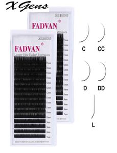 Fadvan Classic 16 Lines Faux Mink Natural Eyelash Extension CCCDDD Curl Individual Makeup Lashes Extension Supplies9024995